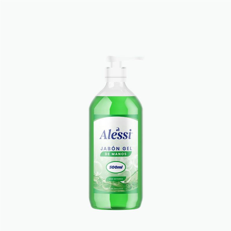 Alessi - Jabón Gel Antibacterial Líquido (500 ml.) c/ Dispensador