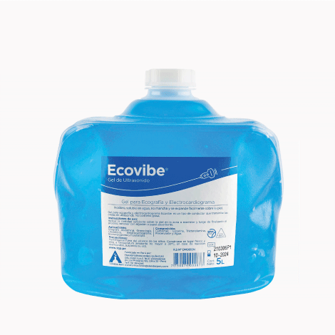 Ecovibe - Gel de Ecografía y Ultrasonido (5 Lt.) Celeste