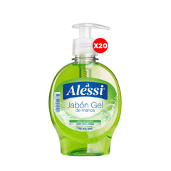 Alessi - Jabón Gel Antibacterial Líquido - (250 ml.) (Pack x20 uni.)