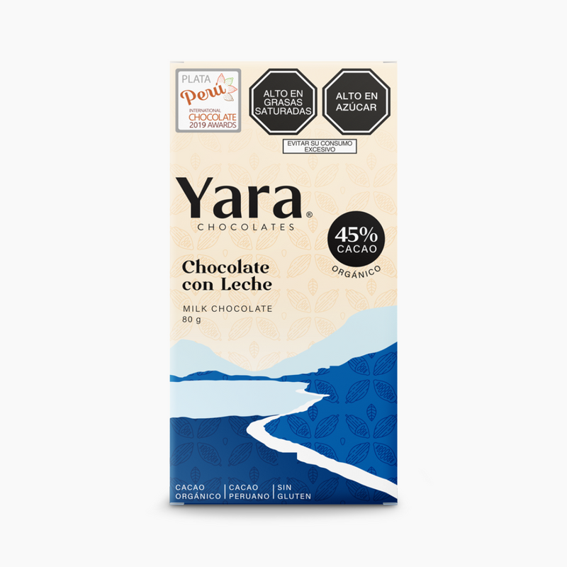 Yara - Chocolate con leche (80 gr.) al 45%