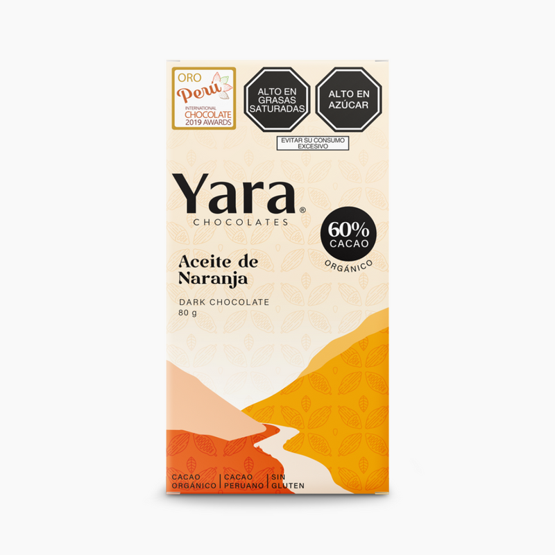 Yara - Dark Chocolate Natural Orange Oil (80 gr.) al 60%
