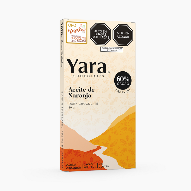 Yara - Dark Chocolate Natural Orange Oil (80 gr.) al 60%