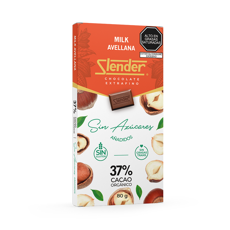 Slender - Milk Avellana (80 gr.) al 37%