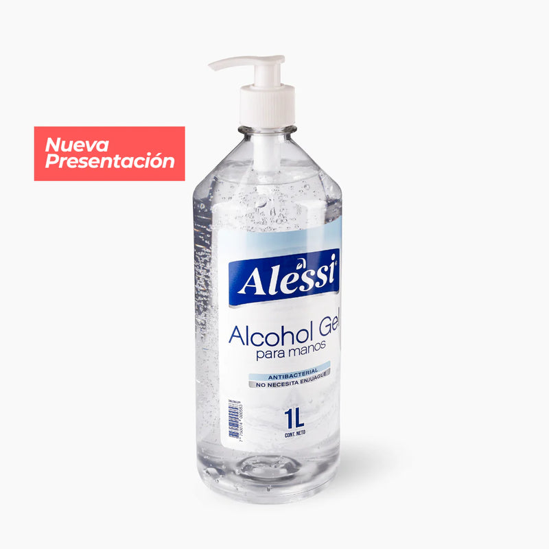 Alessi - Alcohol Gel 70° (1 Lt.) c/ Dispensador NUEVA PRESENTACIÓN