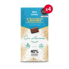 Slender - Pack x4 - Milk Quinua (80 gr.) al 40%