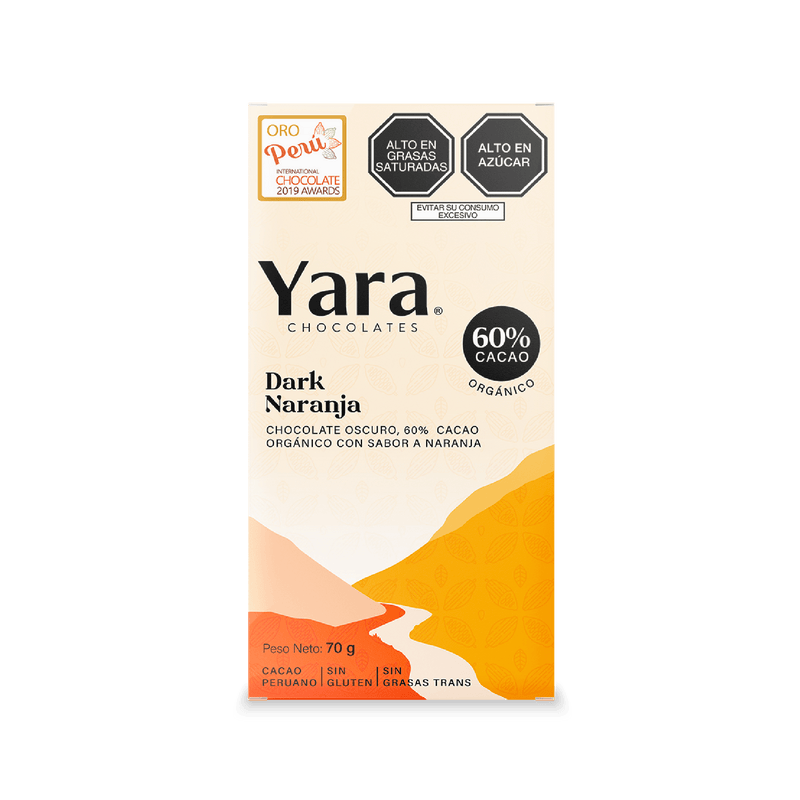 Yara - Dark Chocolate Natural Orange Oil (70 gr.) al 60%