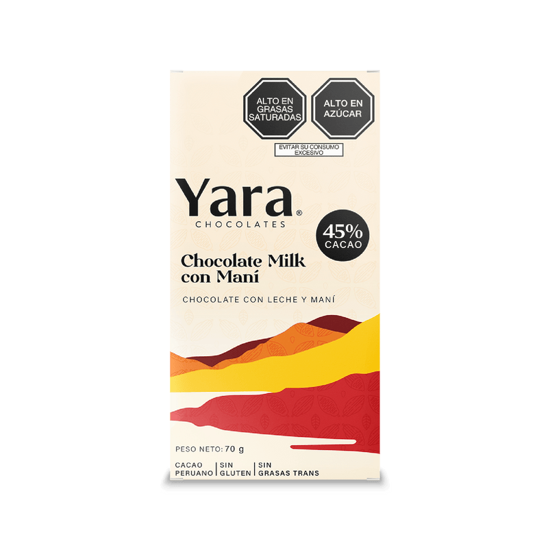 Yara - Chocolate Milk con Maní (70 gr.) al 45%