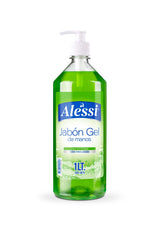 Alessi - Jabón Gel Antibacterial Líquido (1 Lt.) c/ Dispensador (Pack x20 uni.)