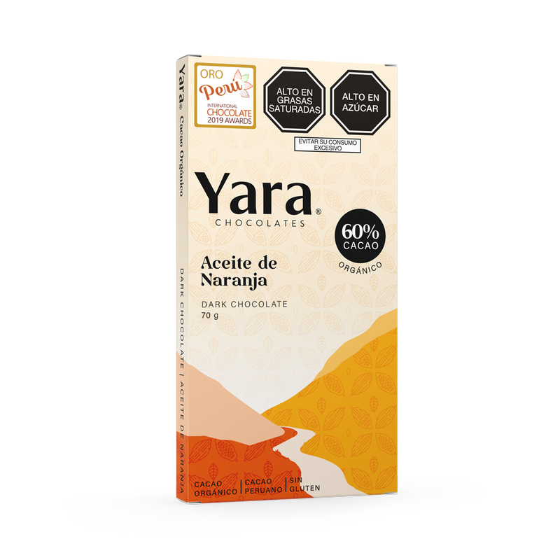 Yara - Dark Chocolate Natural Orange Oil (70 gr.) al 60%