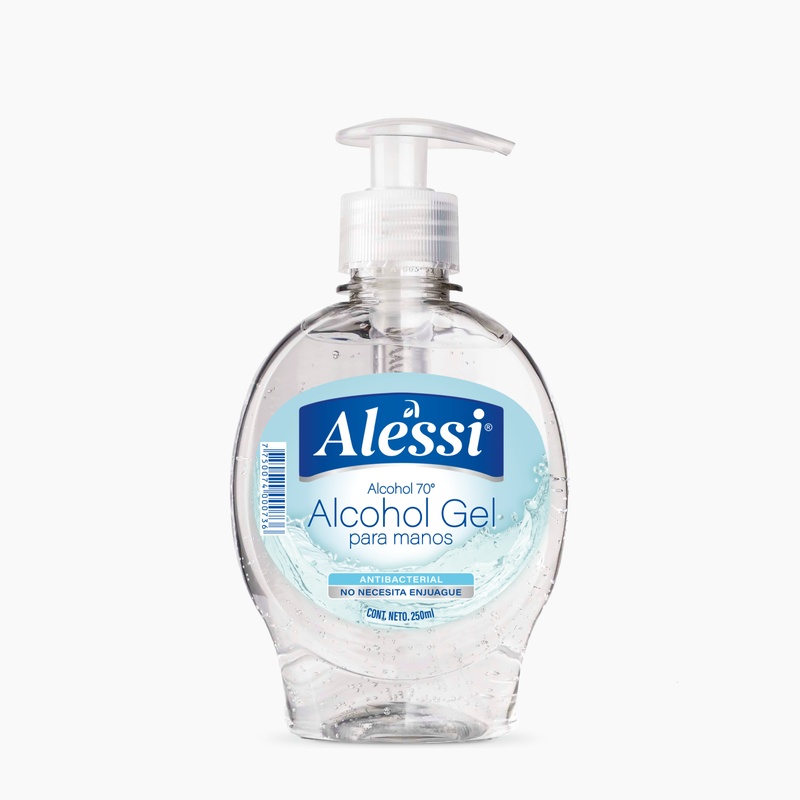 Alessi - Alcohol Gel 70° (250 ml.) c/ Dosificador